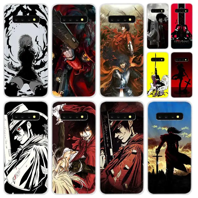

Мягкий силиконовый чехол для Samsung Galaxy S21 S20 Uitra S10 S9 S8 Plus Lite Ultra S20fe S10e S7Edge hellsing ultimate