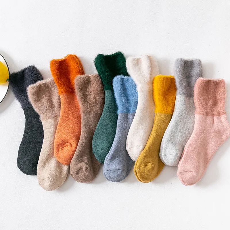 Зимние толстые носки из шерсти мериноса женские для бега супер зимние теплые