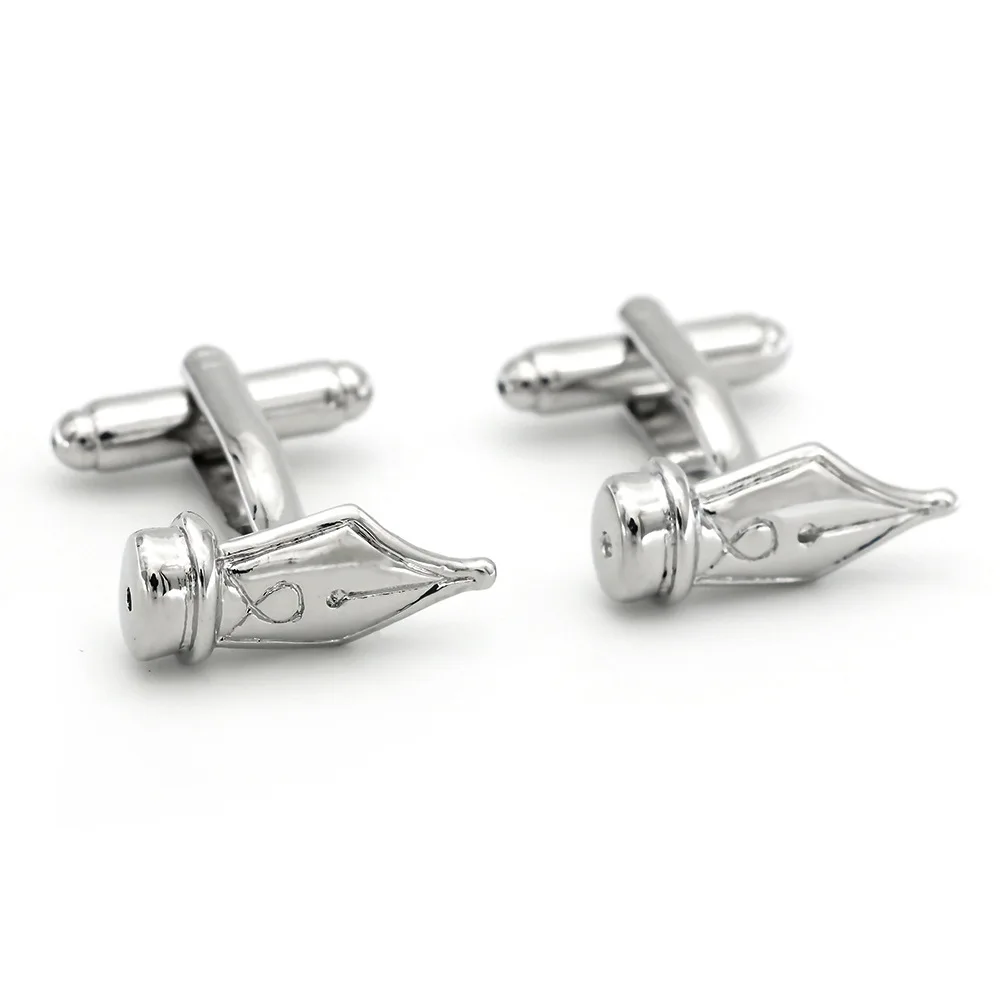 Модные забавные качественные запонки в виде ручки для мужчин ювелирные изделия