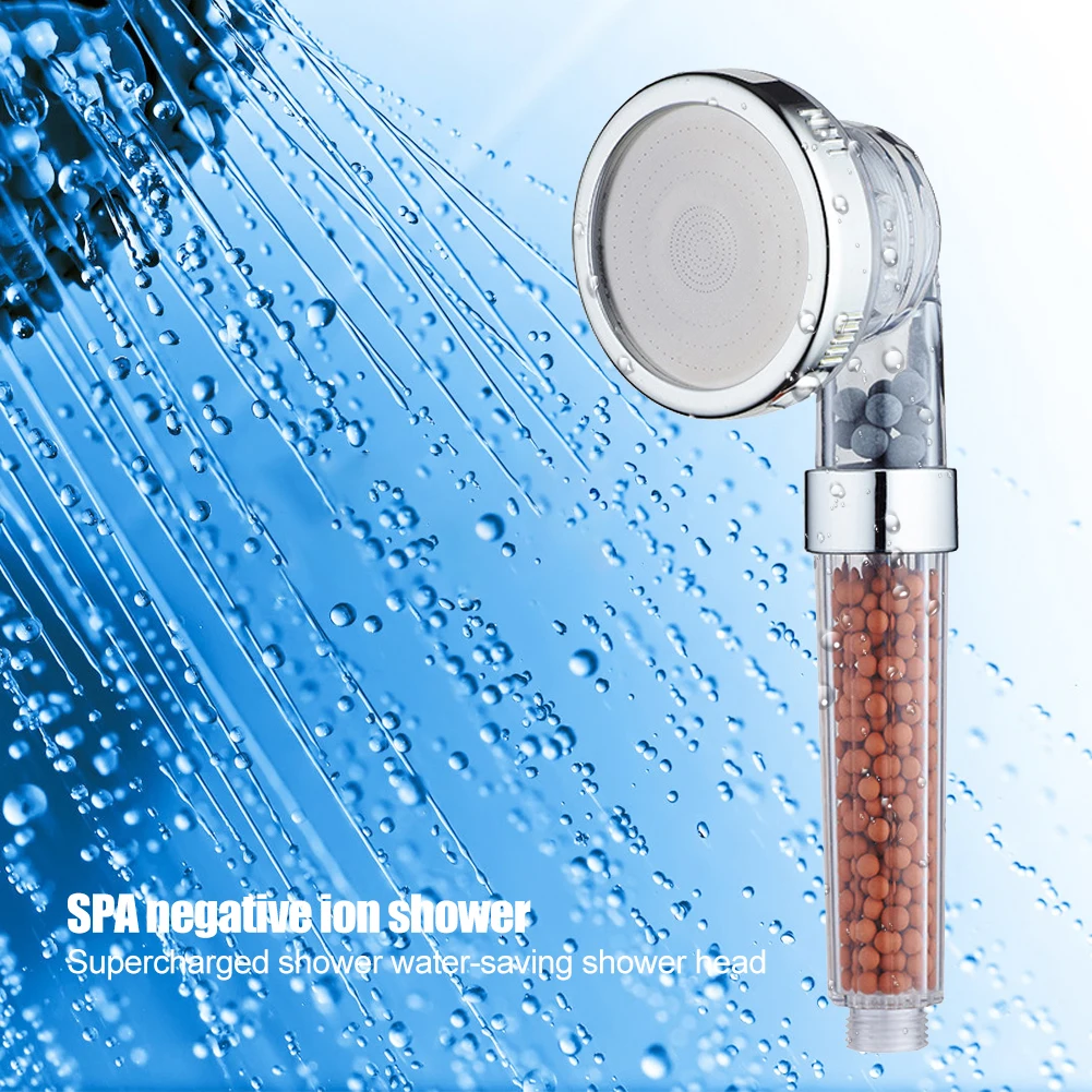 

3 Modes High Pressure Shower Head Water Saving Adjustable Jetting Multi-function Handheld Balls Beads Utility Shower Tool Head