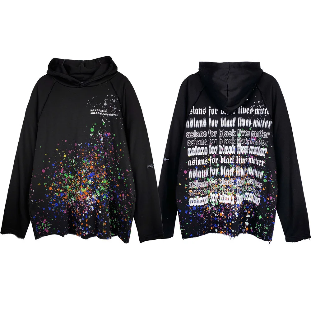 

Harajuku Graffiti Hoodie Sweatshirts Mens Hip Hop Long Sleeve Pullover Hoodies Streetwear Casual Fashion Hooded Hipster Tops