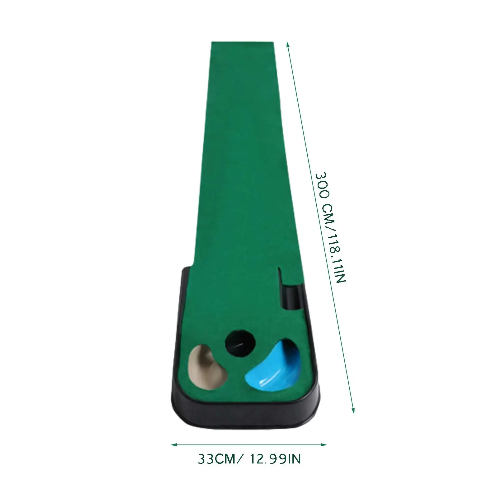 

Golf Putting Training 3M Indoor Putting Practice Mini Training Lawn Can Be Rolled UP To Storage And Carry
