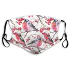 NYF Снегири птицы на ветках черника Весна 3D принт маска для лица с угольными фильтрами модная для защиты повседневной жизни