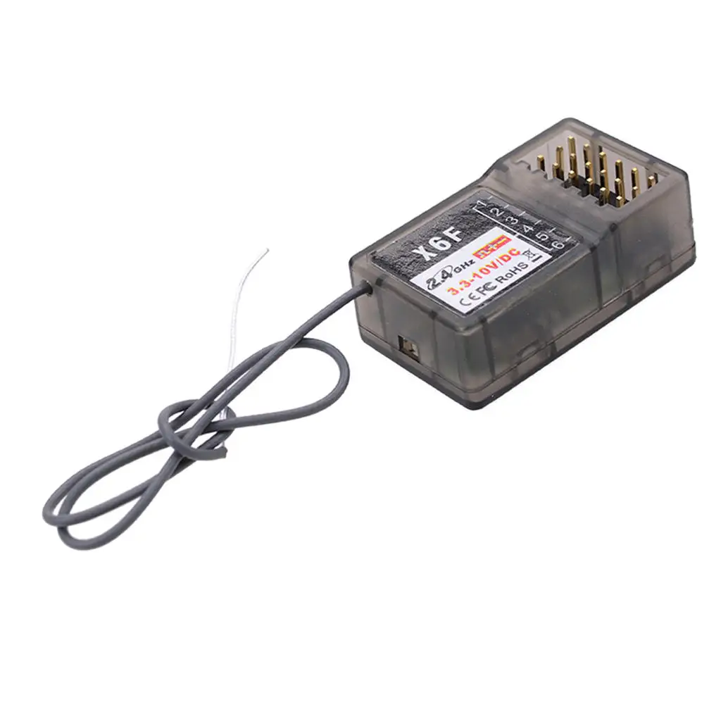 

X6F 2.4GHZ 6CH Radio Receiver for RC Car, Truck, Crawler, Buggy, Touring Accessories