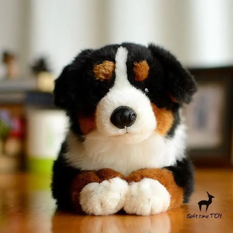 Soft Dogs Model Children's Birthday Gifts Real life Plush Bernese Mountain Doll Toy Present Shop | Игрушки и хобби