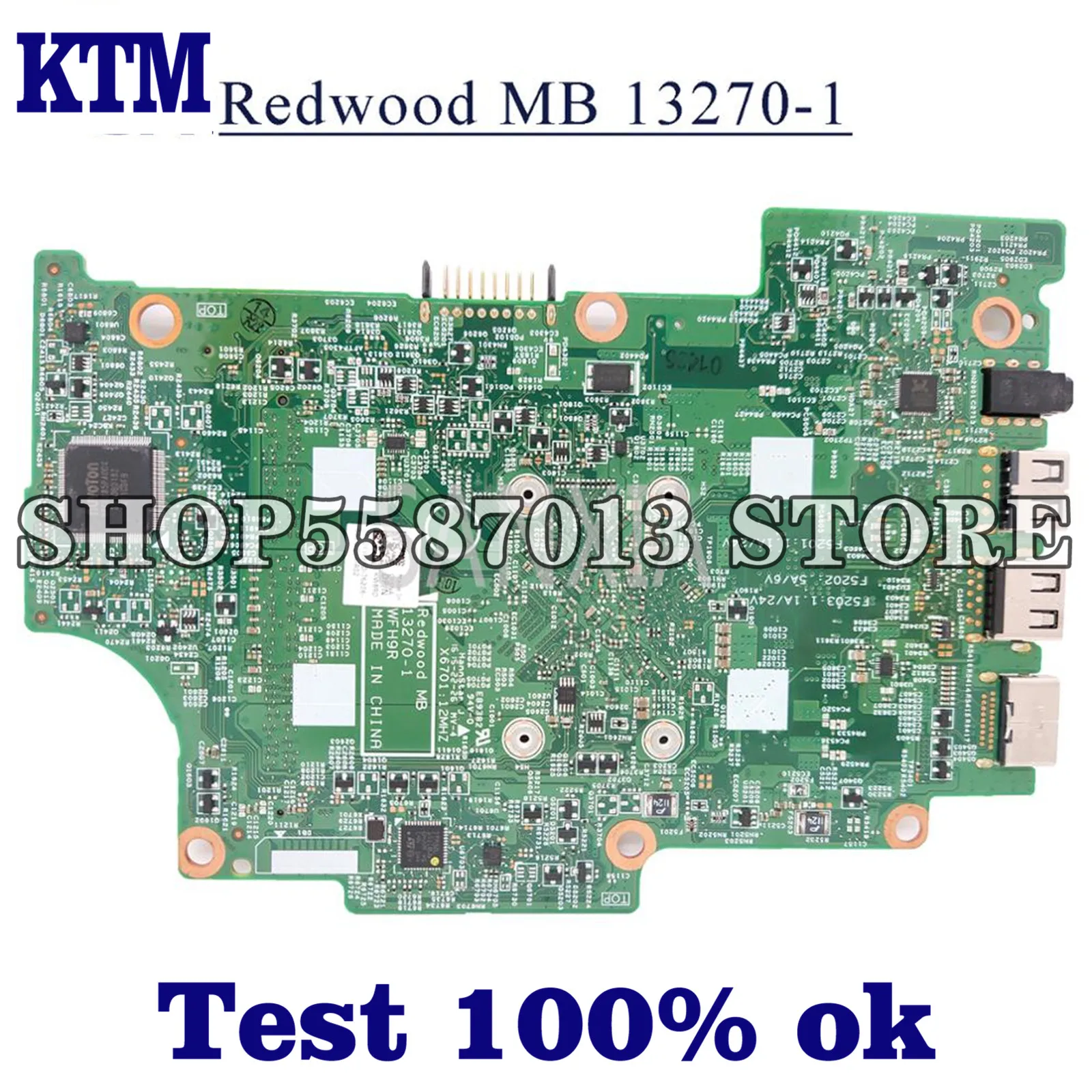 

KEFU Redwood MB 13270-1 Laptop motherboard for Dell Inspiron 11-3147 original mainboard Pentium N3540 CPU CN-0KW8R