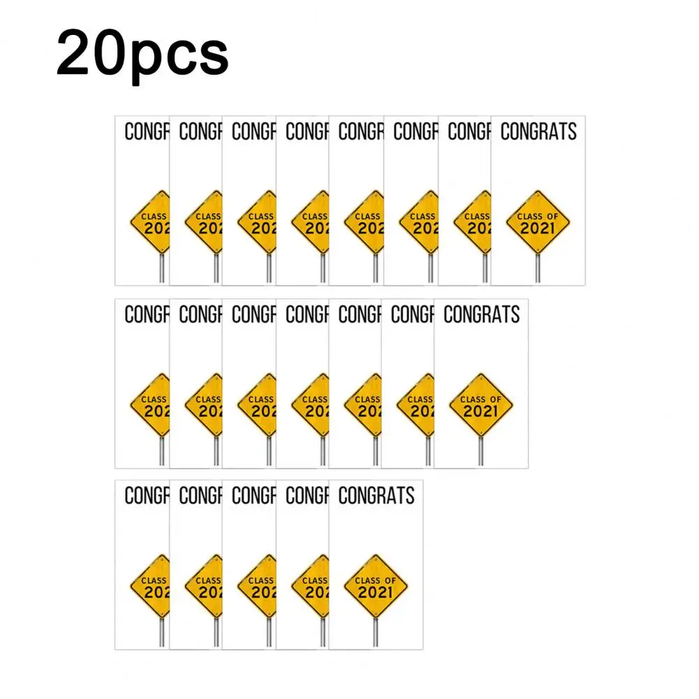 

20Pcs/Set Congrat Sticker Elegant Pattern Self-Adhesive Mini Creative Graduated Labels Sticker for Graduation