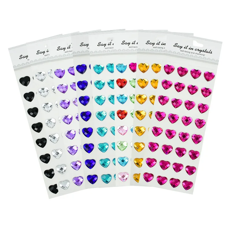 NEW 3D Children Gem Stickers 20mm Diamond Sticker Mobile Phone PC Car Art Diy Acrylic Rhinestone Self Adhesive For Kids Girls