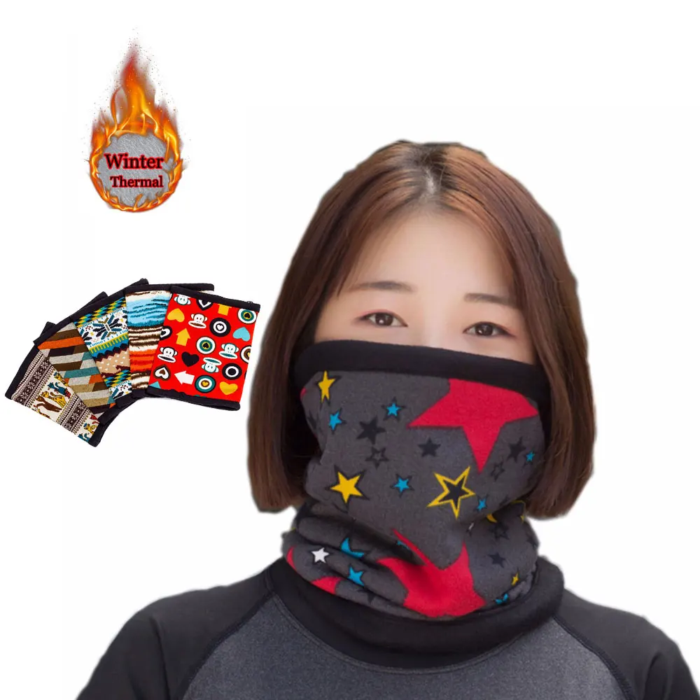 Унисекс сохраняющий тепло зимний шарф шарфы вязаный флис для улицы катания на