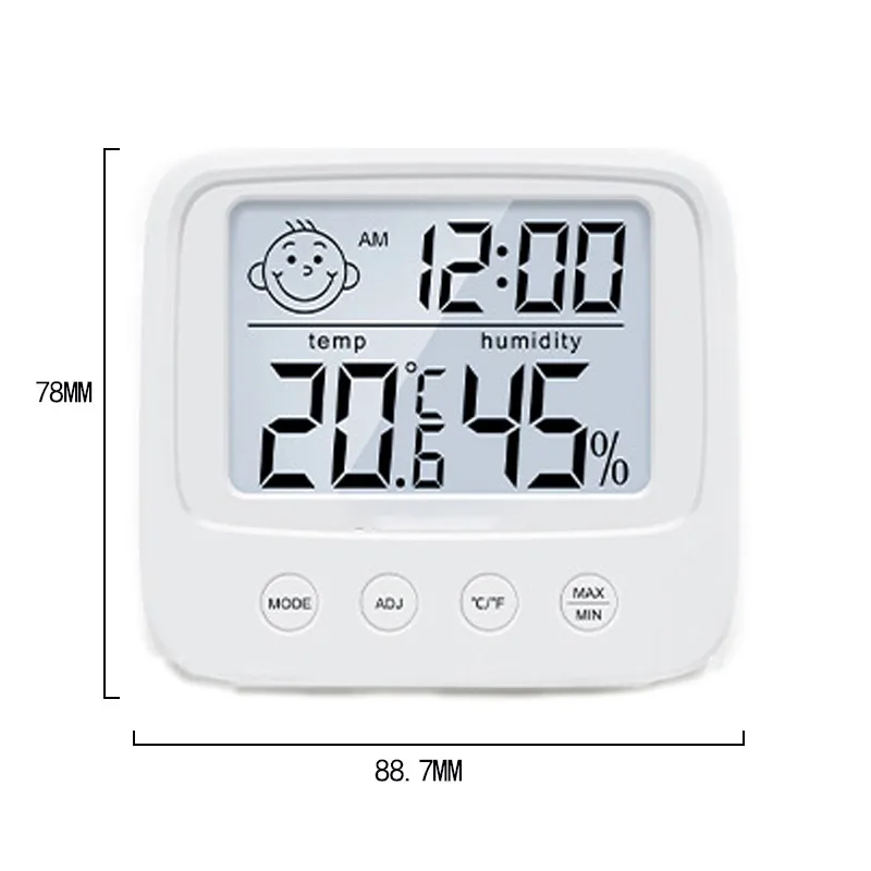 

LCD Digital Temperature Humidity Meter Backlight Electronic Hygrometer Thermometer Home Indoor Indoor Weather Station Baby Room