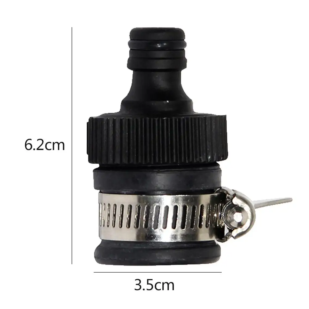 

Plastic Garden Hose Pipe Tap Connector Mixer Practical Kitchen Bath Tap Faucet Adapter Universal Quick Connector With A Clamp