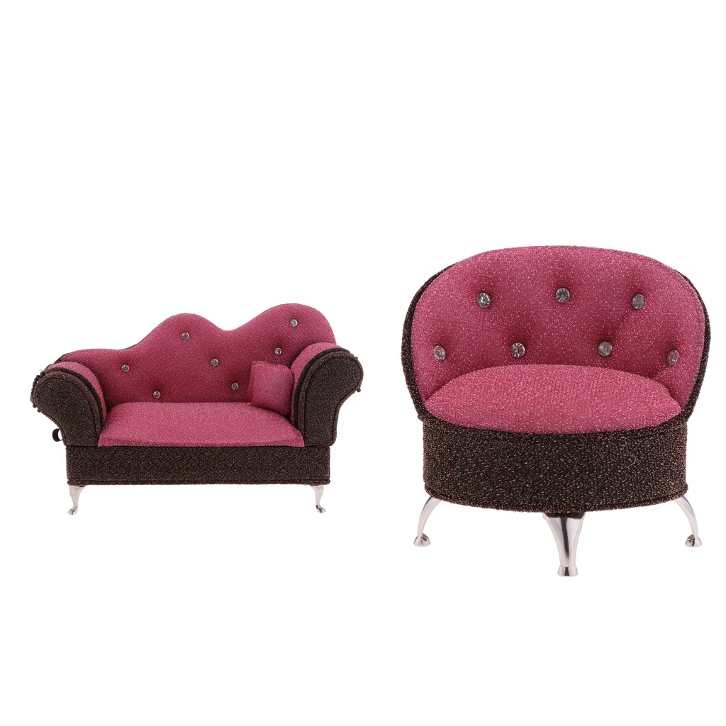 Набор мебели для кукольного домика 2 шт. 1/6 | Аксессуары кукольных домиков