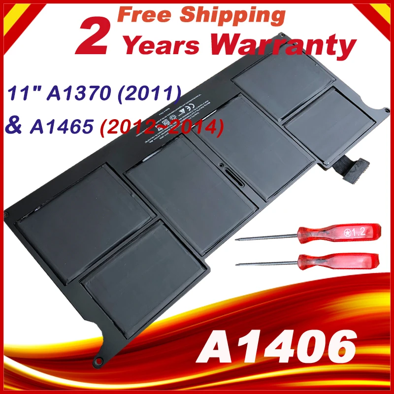 Аккумулятор для ноутбука Apple MacBook Air 1" A1370 Mid 2011 и A1465(2012-) 35WH 7,3 V, Repace: A1406 A1495 батареи