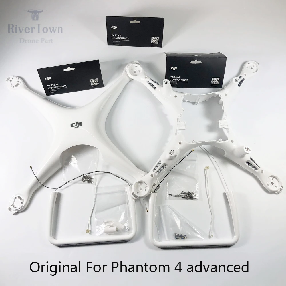 100% оригинальный новый корпус для DJI Phantom 4 Advanced верхняя крышка Нижняя шасси с