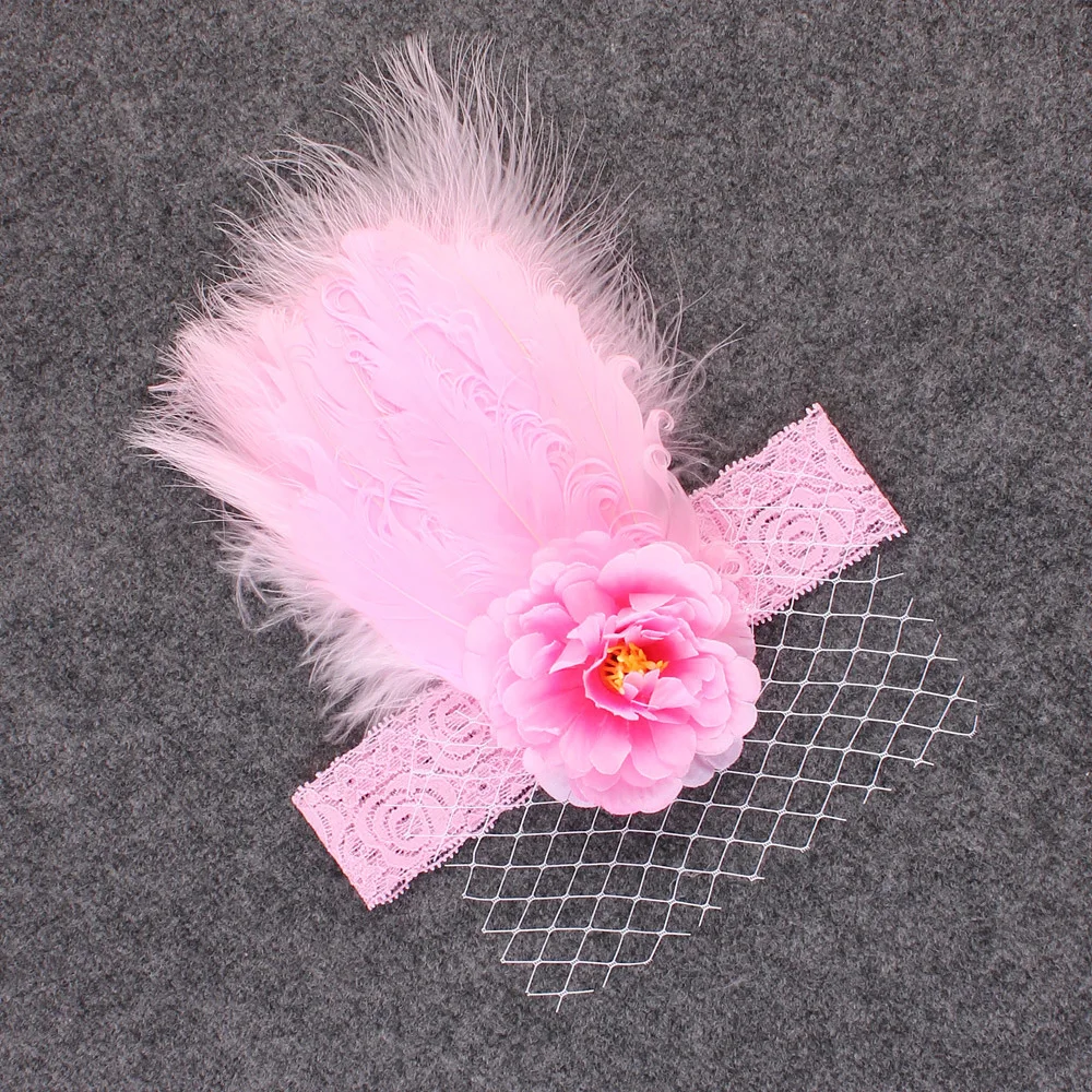 Повязка на голову для новорожденных девочек Красивая Милая сетчатая повязка с