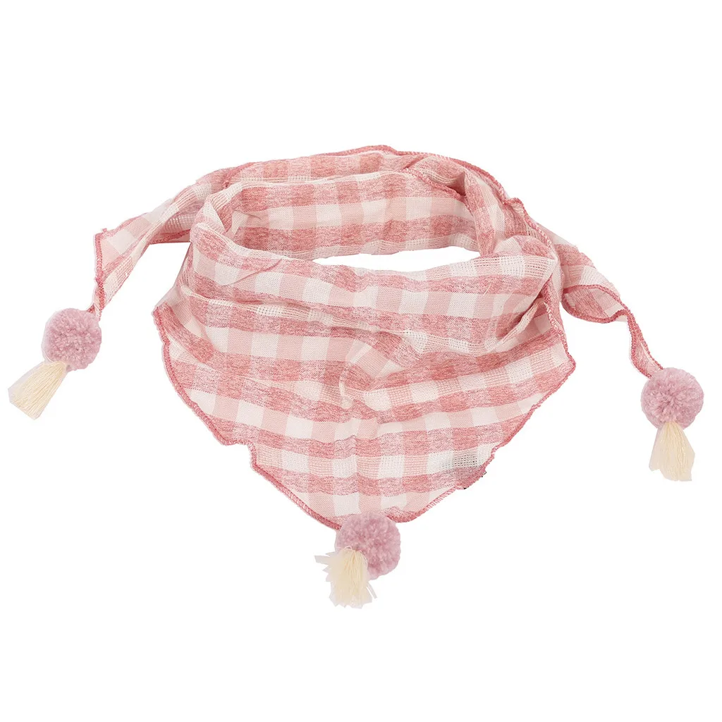 Шарф для малышей Детские аксессуары мальчиков и девочек клетчатый детский
