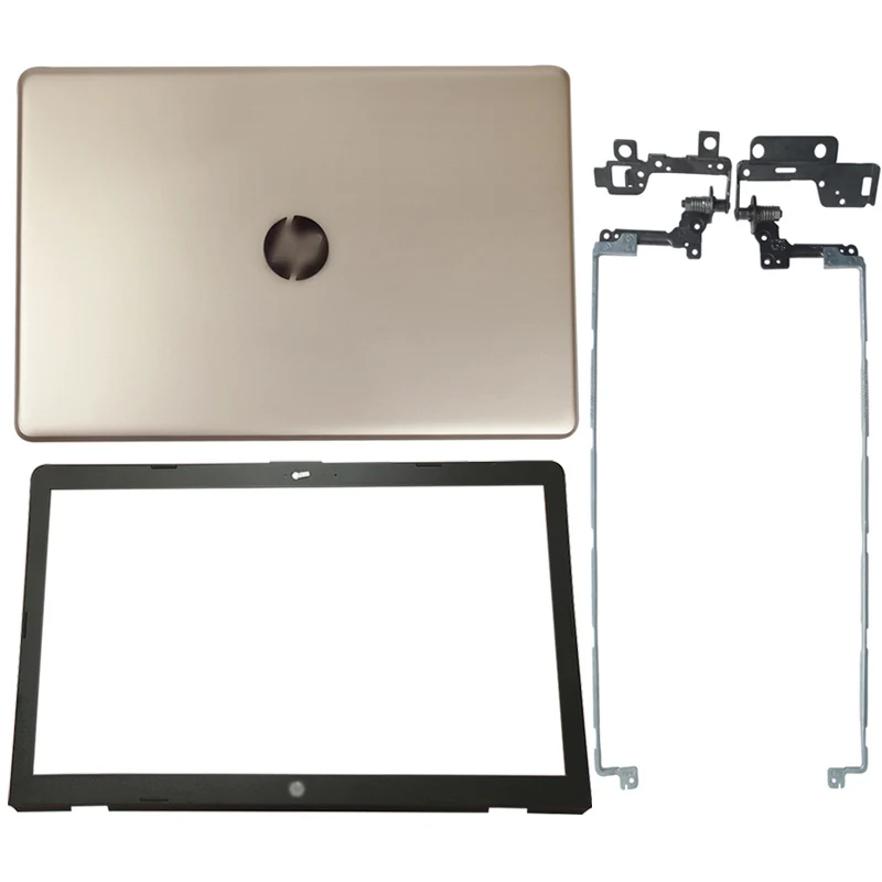 

NEW Gold Laptop Case LCD Back Cover/Front Bezel/Hinges For HP Pavilion 17-BS 17-AK 17-BR