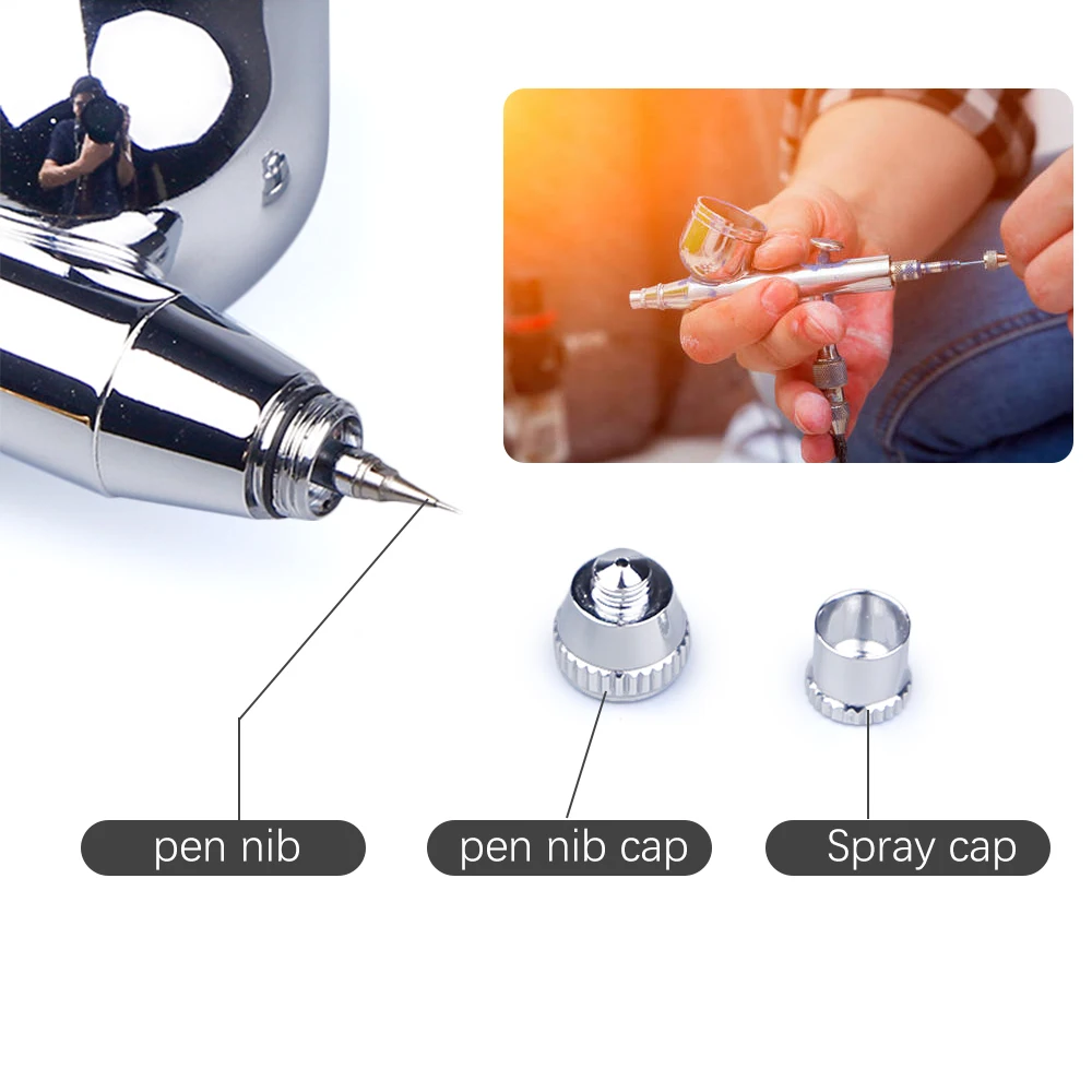 

130K Spray Gun Set Mini Spray Gun Portable Mini Spray Gun Nail Body Painting Nail Art Painting Craft Body Makeup DIY Tools