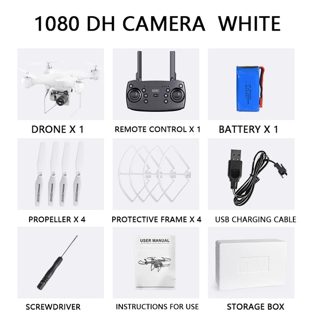 

H12 Foldable RC Drone With 1080P/4K HD FPV Camera Headless Mode Pocket Quadcopter Profesional Helicopter Dron Toy Boys Gift