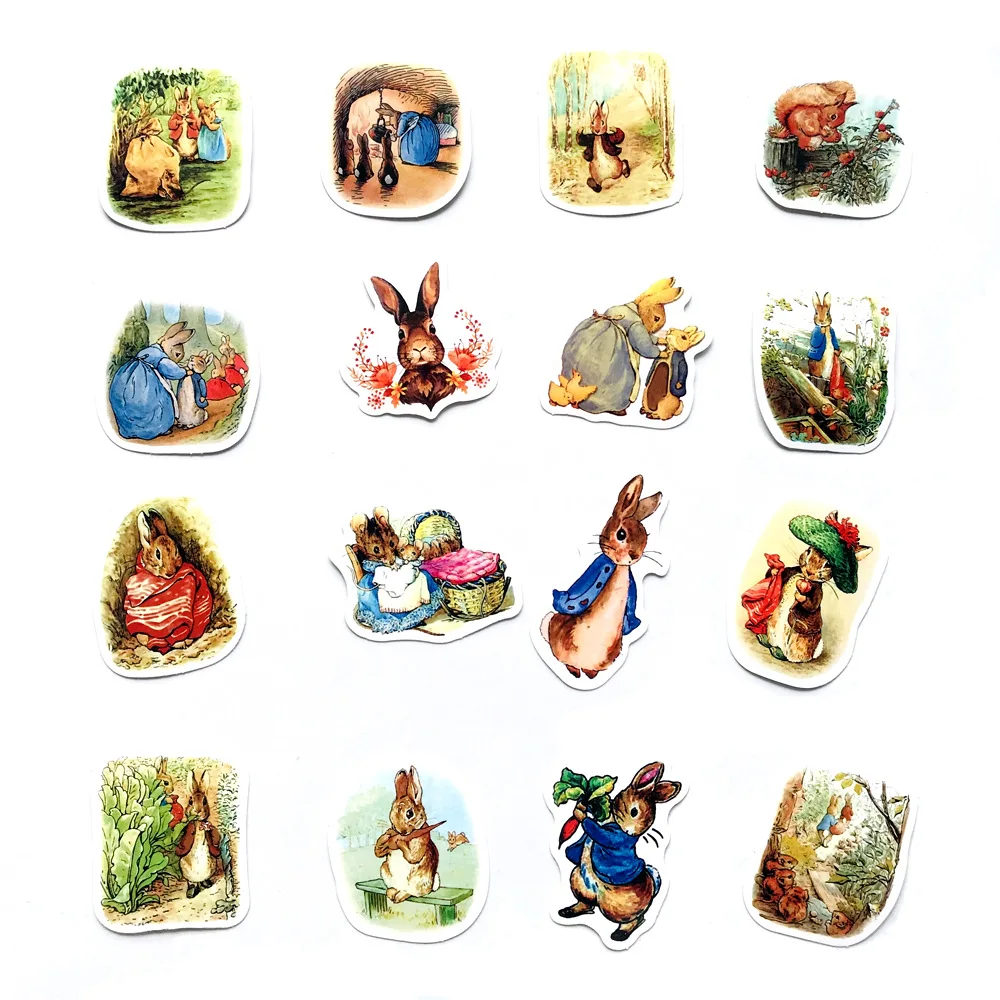 40 шт Ретро Кролик мультфильм наклейки Англия сказка украшения Diy дневник в стиле