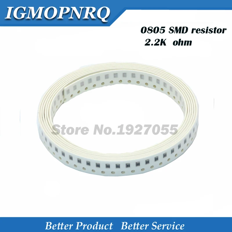300 шт. 0805 2 K 222 SMD резистор ошибки Ом 1/8 Вт 2K2 чиповый резистор|Резисторы| |
