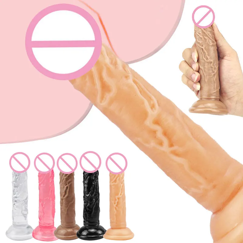 Силиконовый фаллоимитатор для женской мастурбации реалистичный на присоске Для
