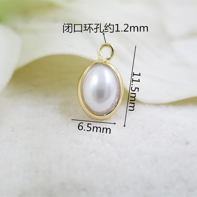 5 шт. Овальные Подвески в форме яйца с жемчугом | Украшения и аксессуары