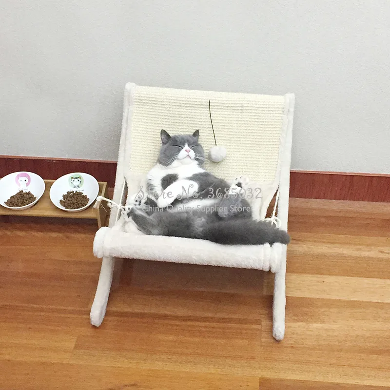 Стулья гамаки для кошек из сизаля домик скалолазания на дереве доска с