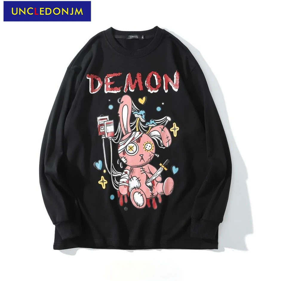 

UNCLEDONJM Anime t shirt harajuku cartoon t shirts men streetwear graphic tees graphic tees men hip hop Cotton Tops Tees U1306