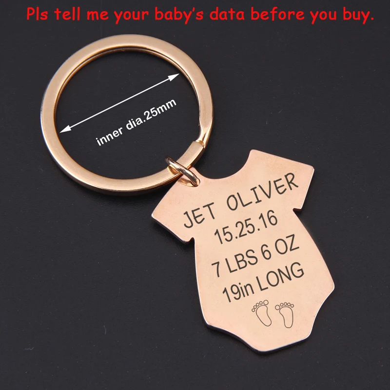 Объявление рождения ребенка брелок Детский комбинезон брелки для новой матери