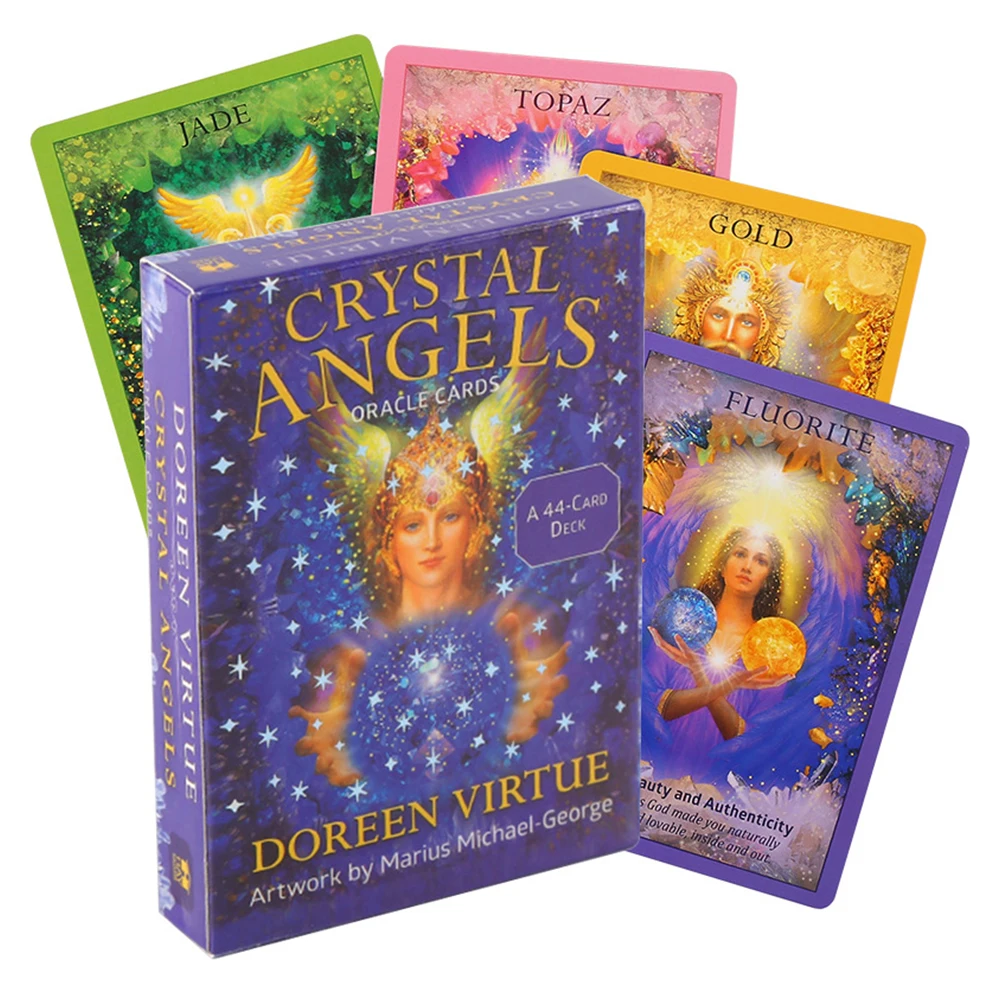 

Crystal Angels Tarot Del Fuego Card Game Deck Oracle Toy Divination Star Mystery Riding Party Electronic Guide Predicting Brain