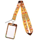 Брелок для ключей YL140 Klimt Kiss с рисунком, держатель для ID-карты, персонализированный, для офиса, билетов, спортзала