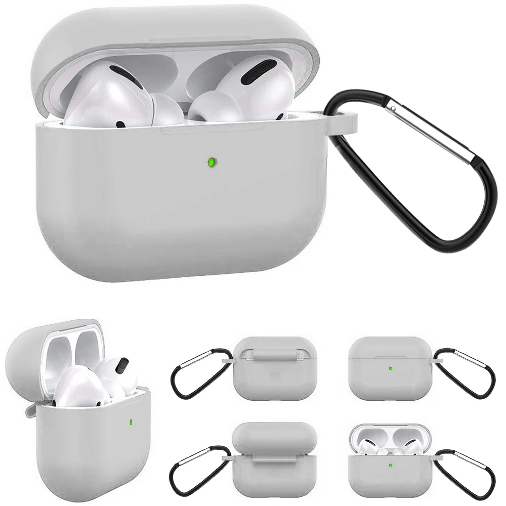 Однотонный чехол для наушников AirPods Pro роскошный прочный защитный из твердого