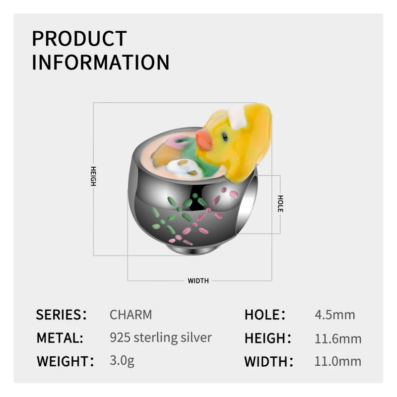Новинка 925 серебро восхитительное яйцо рамен очаровательные купальники
