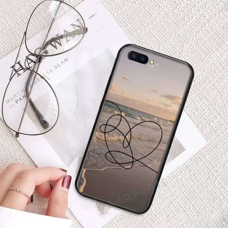 

love heart sea wave Phone Case For OPPO R9 R11 R15 R17 RENO Realme S PLUS Normal 2z 3 5 C2 pro