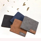 Брендовый Винтажный Мужской кошелек 2022, мужские тонкие кожаные кошельки высшего качества, тонкие кошельки с держателем для карт и денег для мужчин TR875768