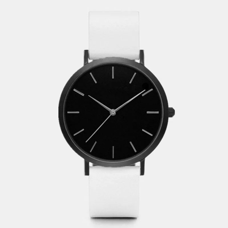Montre Femme Простые Модные женские часы кварцевые часы кожа ремешок женские часы
