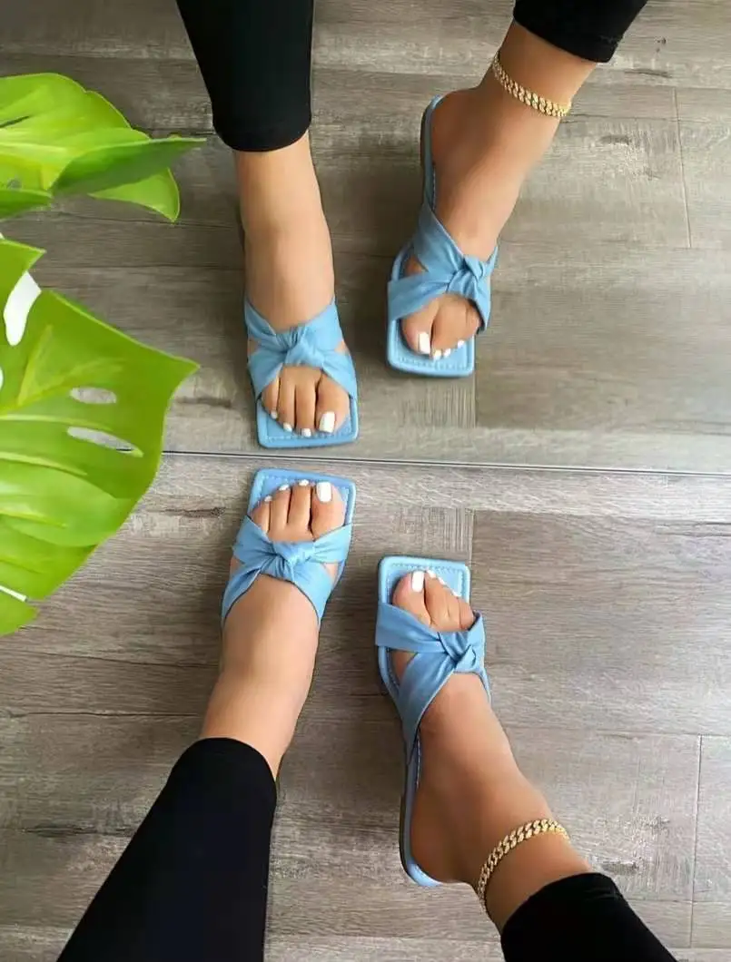 

Summer Shoes Woman Flat Platform Sandals Solid Color Women Soft Leather Casual Fashion Open Toe Gladiator Wedges Women Shoes New