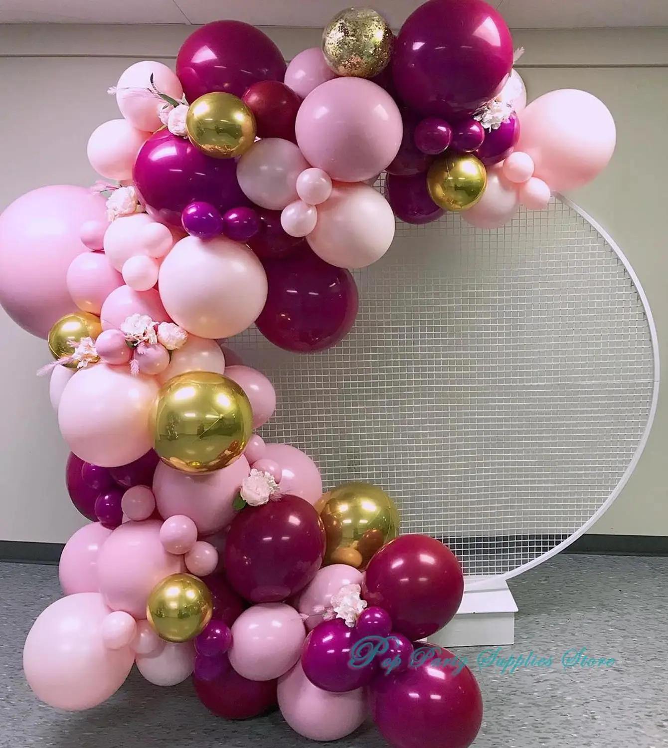 147 шт детские розовые двойные воздушные шары гирлянды арочный комплект золотые