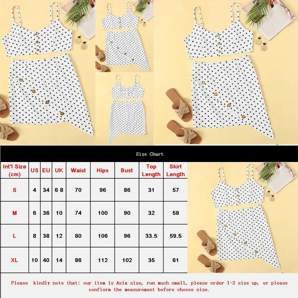 Фирменная новинка Женский комплект из 2 предметов в горошек на бретельках