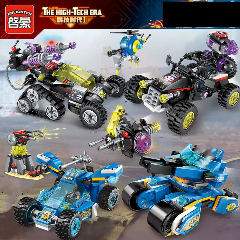 4 стиля высокотехнологичные эры деформации строительные блоки для автомобилей