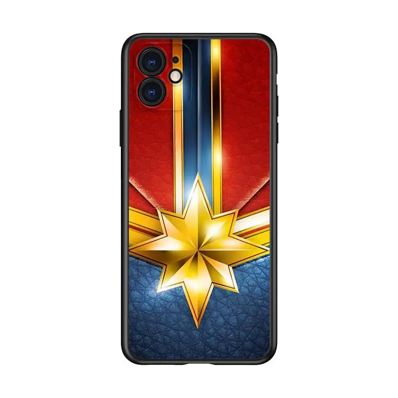 

Avengers Hero Marvel for Apple iPhone 12 Pro Max Mini 11 Pro XS Max X XR 6S 6 7 8 Plus 5S SE2020 Soft Black Phone Case