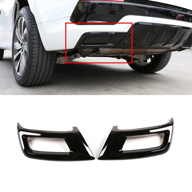 

Глянцевый черный Автомобильный задний двойной глушитель выхлопной трубы обшивка отделка выхлопной трубы для Land Rover Discovery Sport 2020