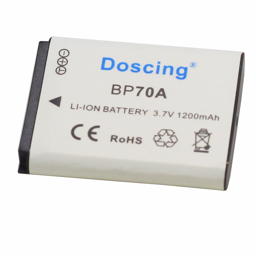 2 шт. 1200 мАч BP 70A BP70A батарея для камеры SAMSUNG AQ100 DV150F ES65 ES67 ES70 ES71 ES73 ES74 ES75 ES80 MV800 оптовая