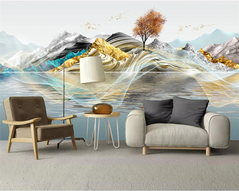 Обои на заказ 3d современный новый китайский свет роскошный абстрактный