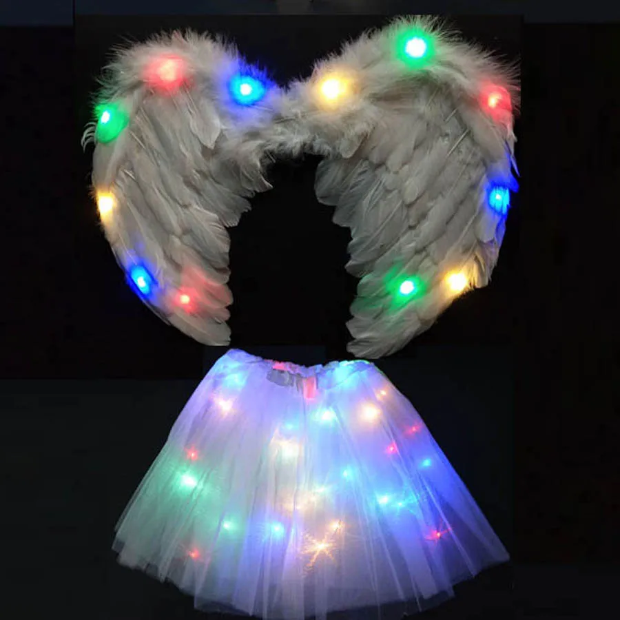 45*35 см светодиодный светильник с крыльями ангела и перьями для фотосъемки