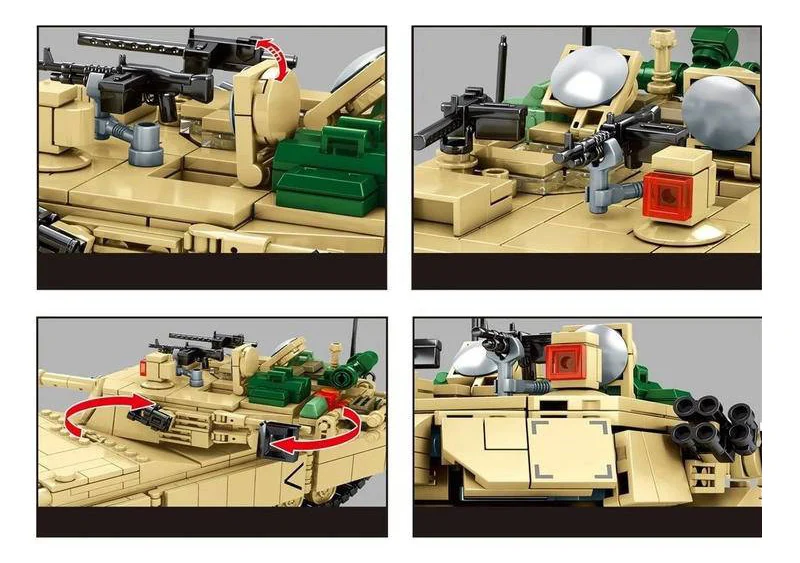 Gulo gulo 904 шт. военный Challenger 2 Основной боевой танк строительные блоки слово