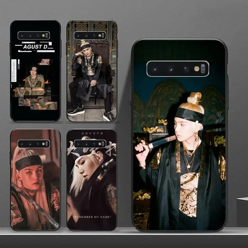 

Agust D Suga Kpop fashion Phone Case For Samsung A50 A51 A71 A20E A20S S10 S20 S21 S30 Plus ultra 5G M11 funda shell
