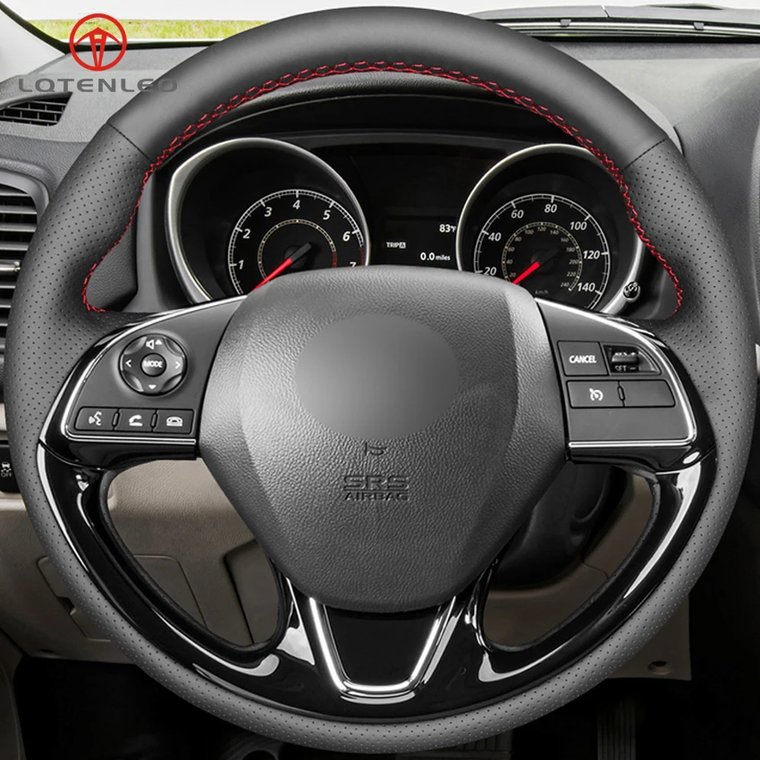 LQTENLEO черная искусственная кожа DIY чехол рулевого колеса автомобиля для Mitsubishi Outlander ASX- Eclipse Cross