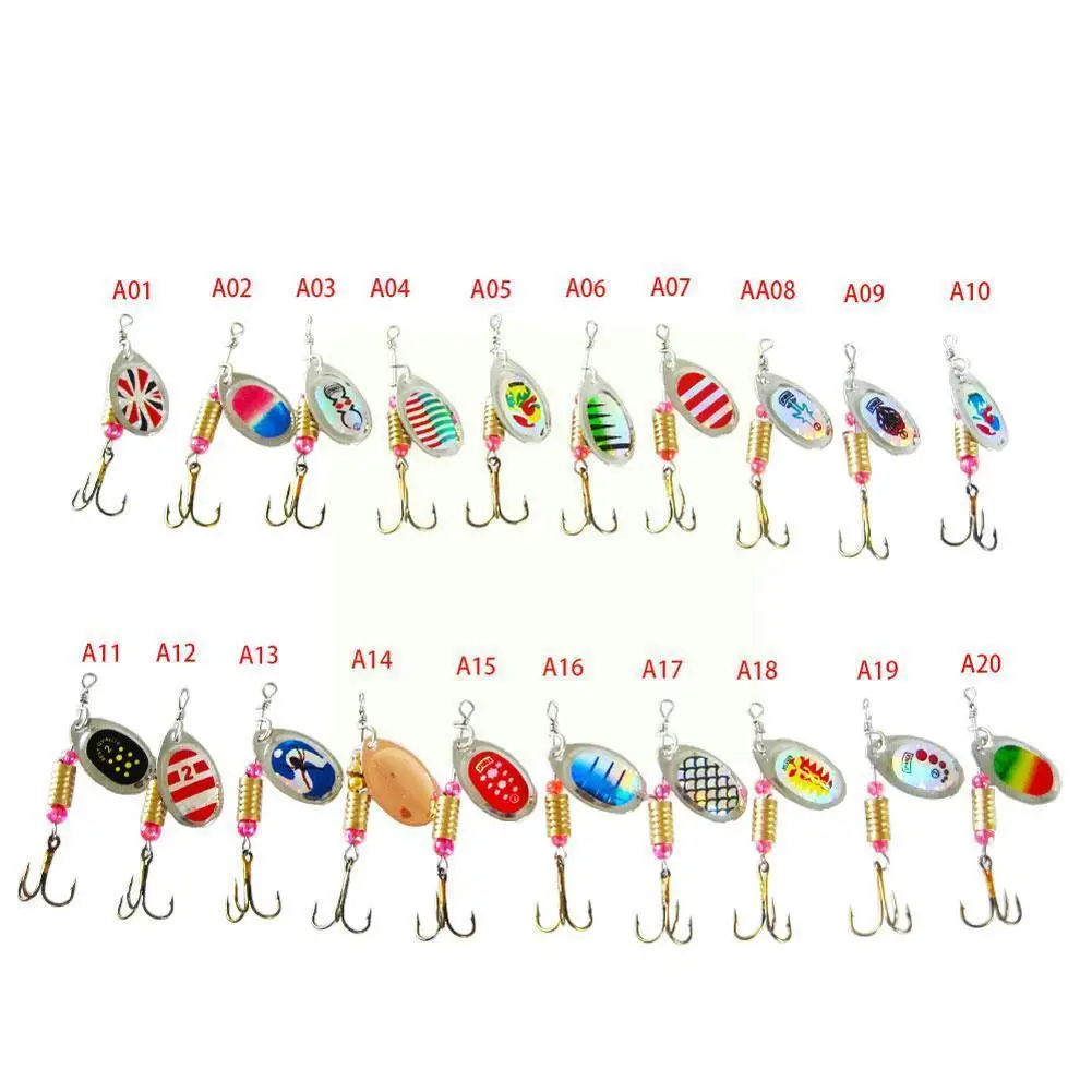 

16pcs Fishing Lures Spinners Baits Spoon Set With Tackle Salmon Bass Trout Bag Tackle Fishing Walleye Pike T1q8
